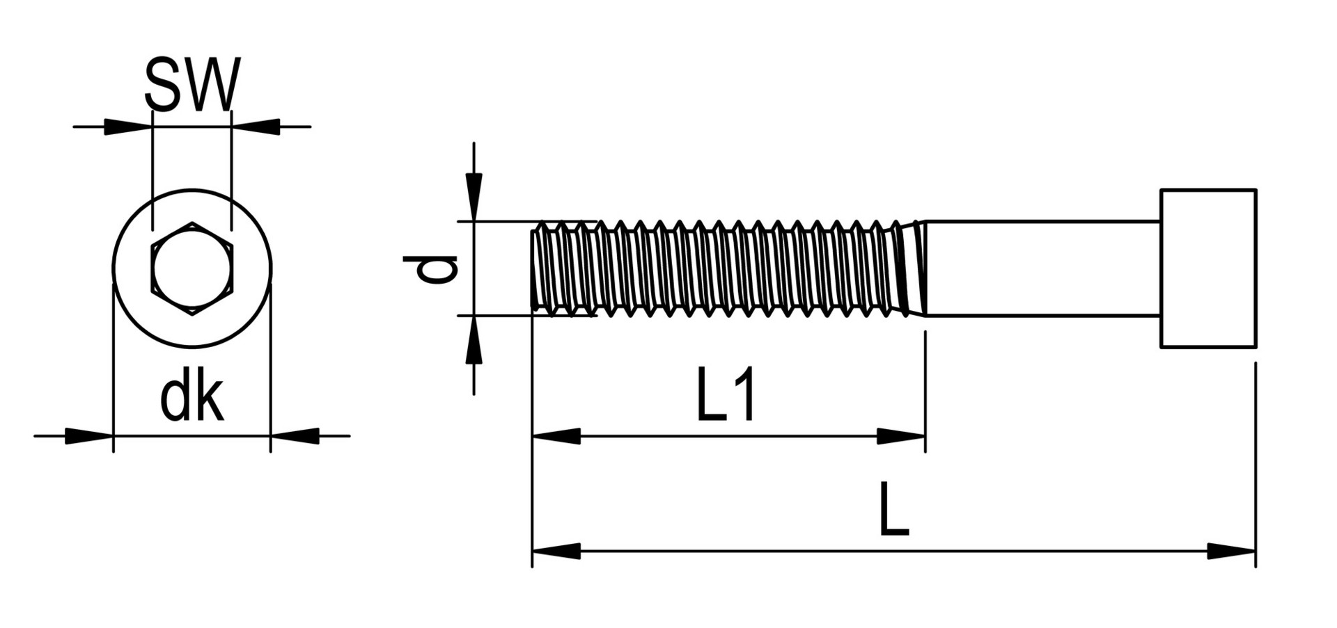 Zylinderkopfschrauben, A2, DIN 912, M 8 x 35