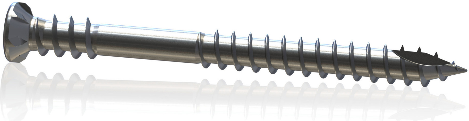 RT UT Terrassenschraube, Flachsenkkopf, 5,0 x 70 mm, Teilgewinde  
