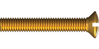 DIN 964 raised countersunk head, slotted